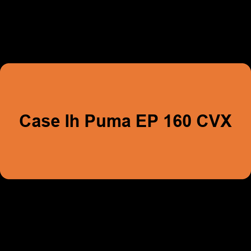 Case Ih Puma EP 160 CVX
